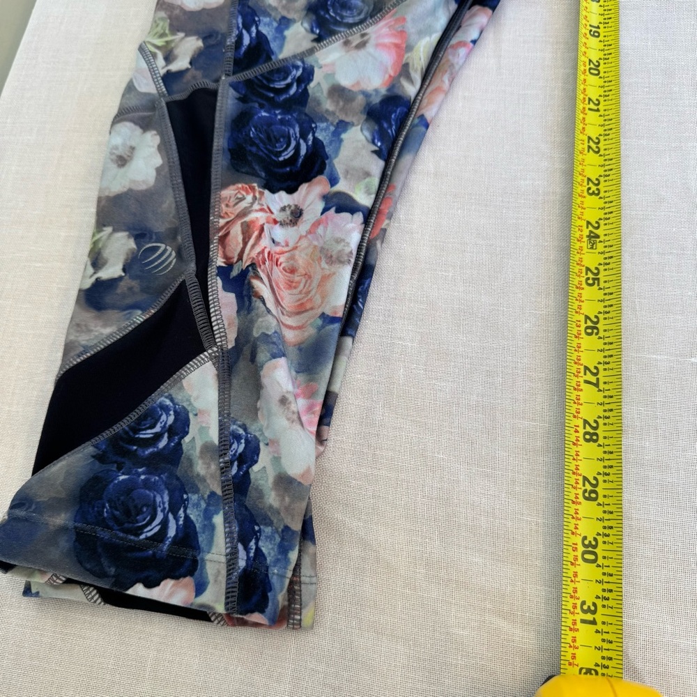 Floral Leggings Womens Feminine Yoga Pilates Girly 0018 - Picture 13 of 16